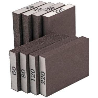 Imagem de Esponja de lixar, pacote com 8, MOWPOG 60/80/120/220 Grit para madeira