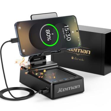 Imagem de Suporte para celular com alto-falante Bluetooth com carregamento de 50