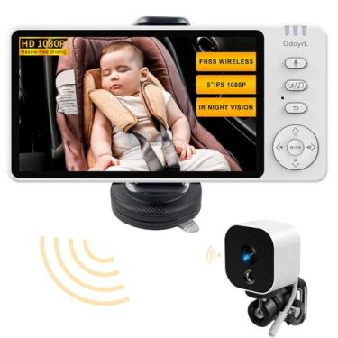 Imagem de Monitor de câmera de carro de bebê GDOyrl Backseat Wireless 1080P