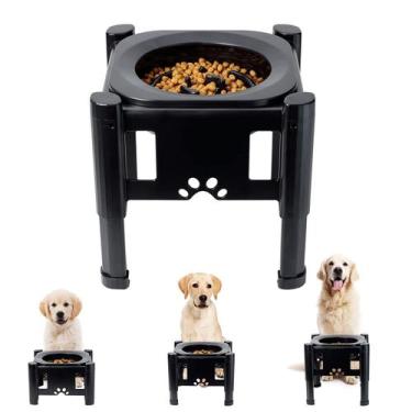 Imagem de Taças elevadas para cães Pawque em aço inoxidável 2,5 L para cães