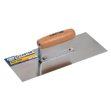 Imagem de Desempenadeira aço inox 12x30cm Lisa Cabo aberto - Castor