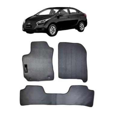 Imagem de Jogo Tapete Borracha HB20s 2012 a 2020 com Logo Bordado-800.510 - Fris