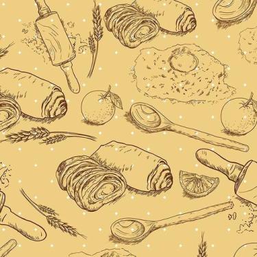 Imagem de Papel de Parede Adesivo Casual Padaria - 072 - Multimpressão