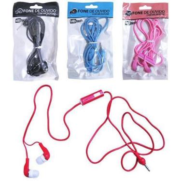 Imagem de Kit 4 jogos de fones de ouvido com microfone colors - ROYAL ELETRONIC