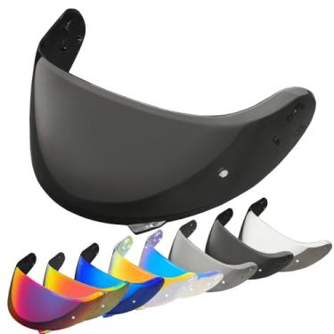 Imagem de YMTSGEQ Substituição de viseira de capacete Neotec 2. Proteção UV para capacete de motocicleta CNS-3 compatível com Neotec 2 (preto escuro)