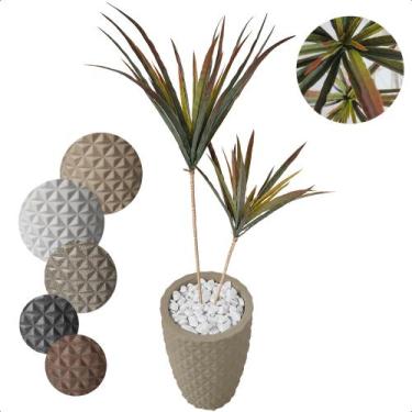 Imagem de Palmeira Yucca Planta Artificial com Vaso Decoração - Flor de Mentirin