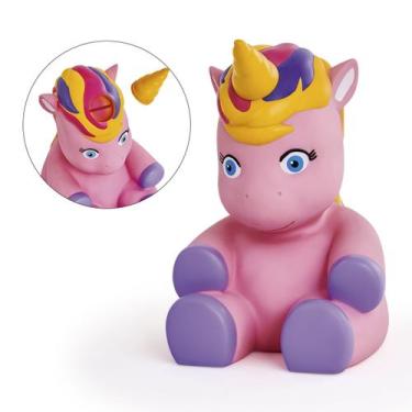 Imagem de Boneco Unicórnio Cofrinho Porta Moedas Infantil - Adijomar