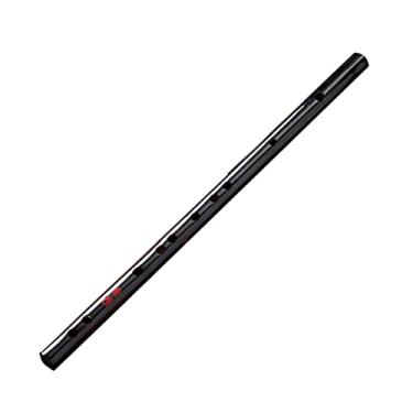 Imagem de Flauta de bambu flauta de bambu tradicional chinesa flauta profissional com borlas flauta de sopro de madeira C D E F G chave preta flauta transversal gravador soprano