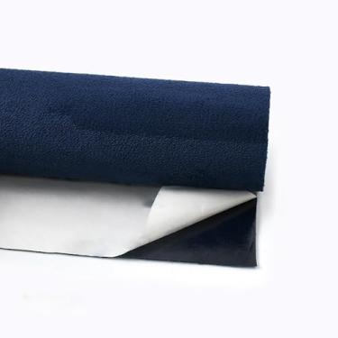 Imagem de Tecido De Camurça Autoadesivo 1 Peça - Reutilizável, Fácil De Cortar Para Painel De Porta De Carro, Projetos "faça Você Mesmo", 18 Cores E 7 Tamanhos (20x30cm-100x145cm)(NavyBlue,30x145cm)