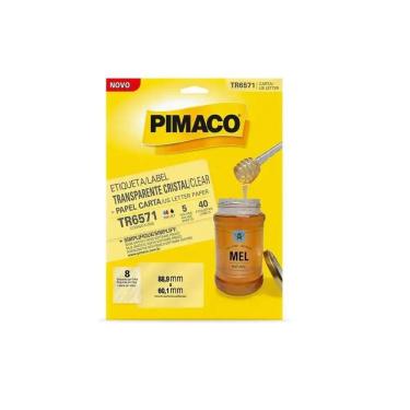 Imagem de Etiqueta Transparente TR6571 c/ 40 unidades Pimaco