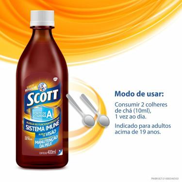 Imagem de Suplemento Vitamínico Scott Regular Frasco 400ml