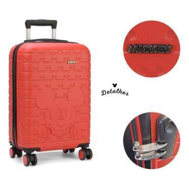 Imagem de Mala Viagem De Bordo Pequena Rodinha 360 Mickey Mouse Disney