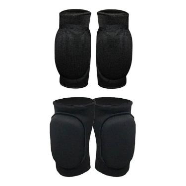 Imagem de Kit Joelheira E Cotoveleira Goleiro Futebol Handebol Volei