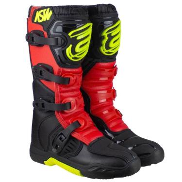 Imagem de Bota ASW Image Enduro Preto/Vermelho/Amarelo