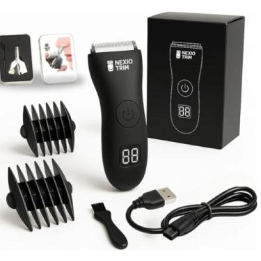 Imagem de Nexio Trim Aparador de Pelos Íntimo à Prova D'água + Aparador de Pelos para Nariz