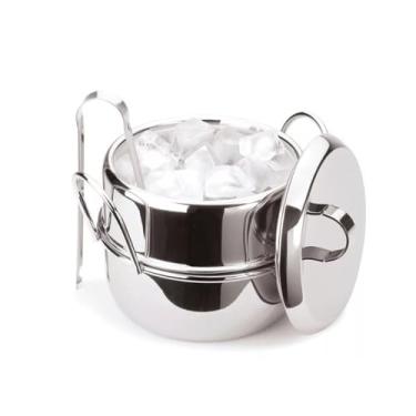 Imagem de Forma Inox Balde Térmico para Gelo com Pinça 2,5l
