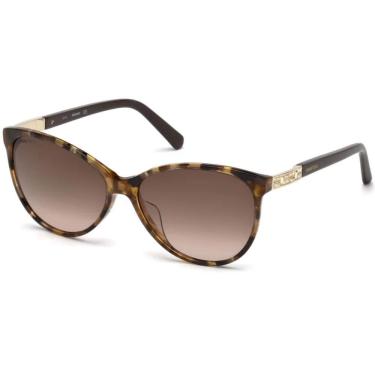 Imagem de Óculos Swarovski Sk0123H 52F 58 Tartaruga/Marrom