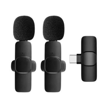 Imagem de Microfone Lavalier Sem Fio Portátil Para iPhone, Android, PC, Câmera, 