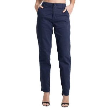 Imagem de Calça Sarja Sawary Reta - 279827 - 38, Azul, 38