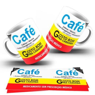 Imagem de Caneca Divertida Engraçada  Caneca de Porcelana 325ml Branca  Presente