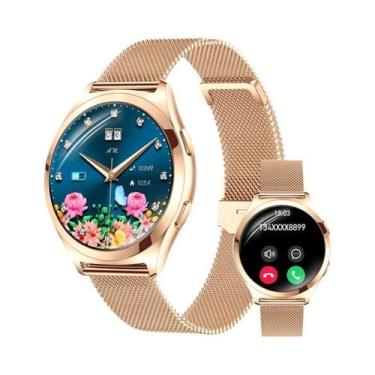 Imagem de Relógio Inteligente Feminino Com Tela Sensível Ao Toque, Monitor De Fr