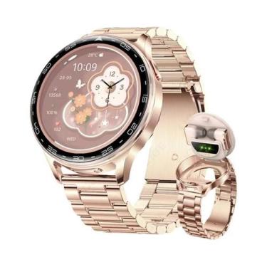 Imagem de Relógio Inteligente Masculino 2 Em 1 TWS Com Chamada Bluetooth, À Prov