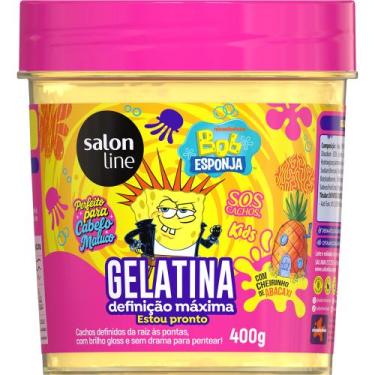 Imagem de Sos cachos kids gelatina abacaxi bob esponja 400g - SALON LINE
