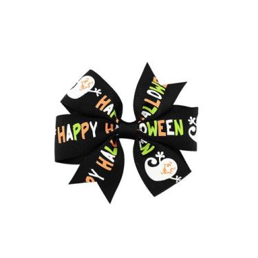 Imagem de Halloween infantil hairpin crianças abóbora impressão meninas bonito a
