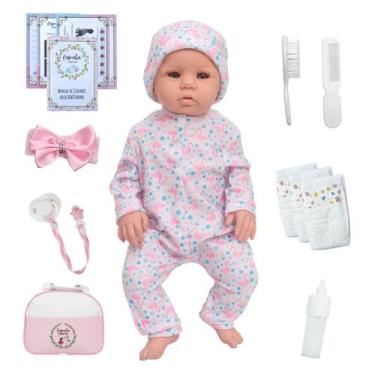 Imagem de Bebe Reborn Boneca De Silicone Princesa Abigail Kit Itens - Cegonha Re