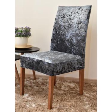 Imagem de Kit Com 4 Capas Para Cadeiras Em Veludo Alemão Premium direto da fábri