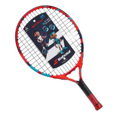 Imagem de Raquete de Tênis Infantil Babolat Ballfighter 19 Preta Laranja e Azul