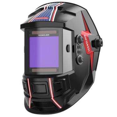 Imagem de Capacete de soldagem YESWELDER Large Viewing Solar Auto Darkening