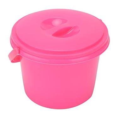 Imagem de YOUTHINK Pincéis de Pintura Pincel Banheira de Pincel, Design de Plástico Com 2 Compartimentos, Arruela de Multifuncional para Artistas e Pintura Ao Ar Livre (Balde multifuncional YJ004 rosa)