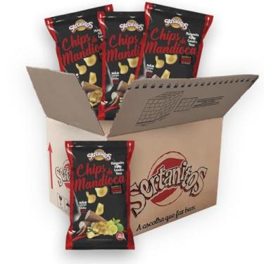 Imagem de Mandioca chips pimenta e limão Sertanitos 50g - 20 Pacotes