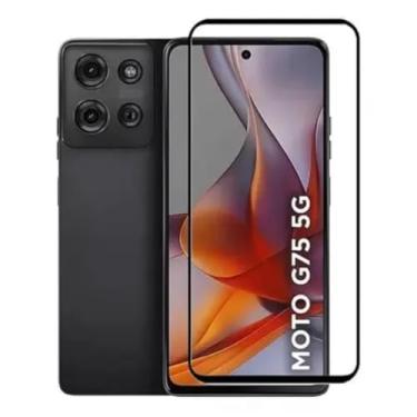 Imagem de [GL CASES] Película Moto G75 Vidro Temperado Anti Risco 3D 9H Proteção Pelicula Motorola Moto G75 Com Cobertura Total Da Tela + Kit Limpeza Para Aplicação Livre De Bolhas