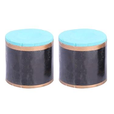 Imagem de Pontas de taco de nível profissional Giz Bilhar Taça de Piscina Acessório de Giz para Piscina Snooker Revestimento Liso Mesmo Sem Bolo Sem Descamação Vermelho Verde Carbonato de Cálcio 2,4 cm 2 peças