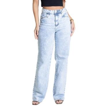 Imagem de Calça Jeans Sawary Wide Leg - 281631 - Azul claro 44, Azul, 44