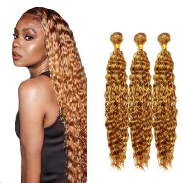 Imagem de Pacotes de cabelo HuxoWax Deep Wave Brazilian Virgin Remy 300g