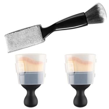 Imagem de Wulitaotao Escova de pó para detalhes do interior do carro, escova de limpeza de carro de 3 peças, ferramentas macias do kit de detalhes do interior do carro - Escovas profissionais de detalhes