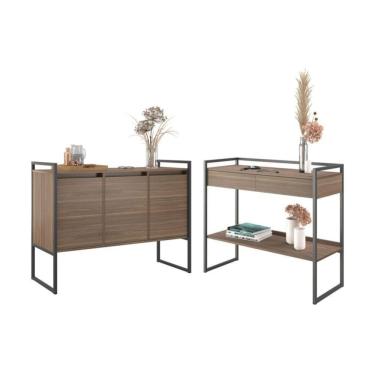 Imagem de Conjunto Buffet E Aparador Industrial Jade Affara