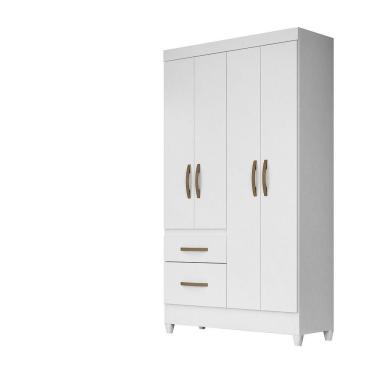 Imagem de Guarda Roupa 4 Portas Madri Branco Rosa Azul Lilás 852440