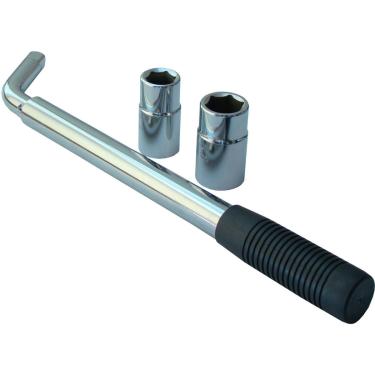 Imagem de Chave De Roda Alongável 17 19 21 23 Tipo L Cromo Vanadium Cabo Extensivo