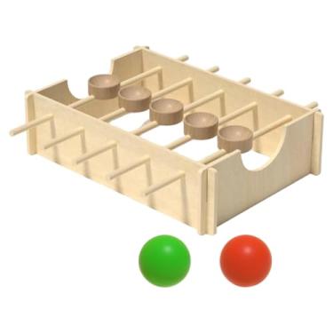 Imagem de Yunhgft Jogo de Girar Bolas de Madeira para Montar, Ideal para Crianças em Idade Pré-escolar E Jardim de Infância, 30 X 21 X 8 Cm, Brinquedo Educativo Profiss