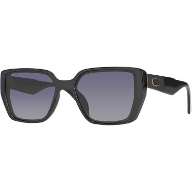 Imagem de Óculos de Sol Feminino Quadrado Original Casual Detalhes Metal Dourado Polarizado UV400 Heaven 6466-Feminino