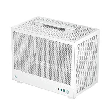 Imagem de Gabinete Gamer DeepCool CH160 Mesh Mini ITX Branco