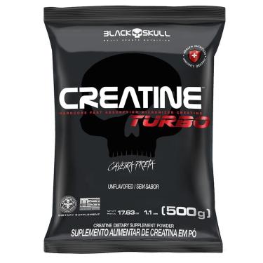 Imagem de CREATINE TURBO REFFIL - 500G - BLACK SKULL-Unissex