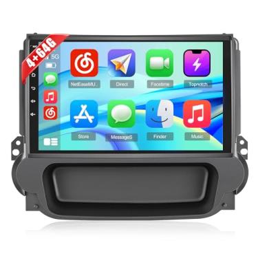 Imagem de Hikity 4 + 64 G para Chevrolet Malibu 2009-2014 Android Car Stereo, rádio com tela sensível ao toque de 9 polegadas com Carplay/Android Auto/Navegação GPS/WiFi/Bluetooth + câmera de backup AHD