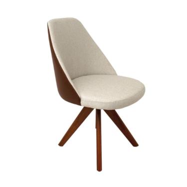 Imagem de Cadeira De Jantar Lavínia Giratória Marrom