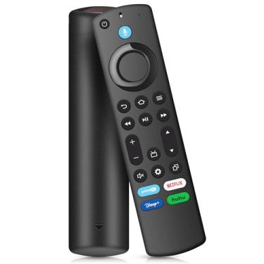 Imagem de Controle remoto de voz de substituição para todas as séries, TV Cube/Stick, compatível com 4K Max/4K (1ª/2ª geração), (2ª/3ª geração)/Lite/HD, adequado para Insignia/Toshiba/Pioneer Hisense e TCL
