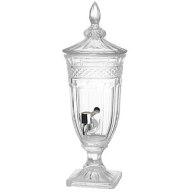 Imagem de Suqueira Jarra De Vidro Cristal Suco Diamond 5 Litros com Torneira(1.8ML88027)